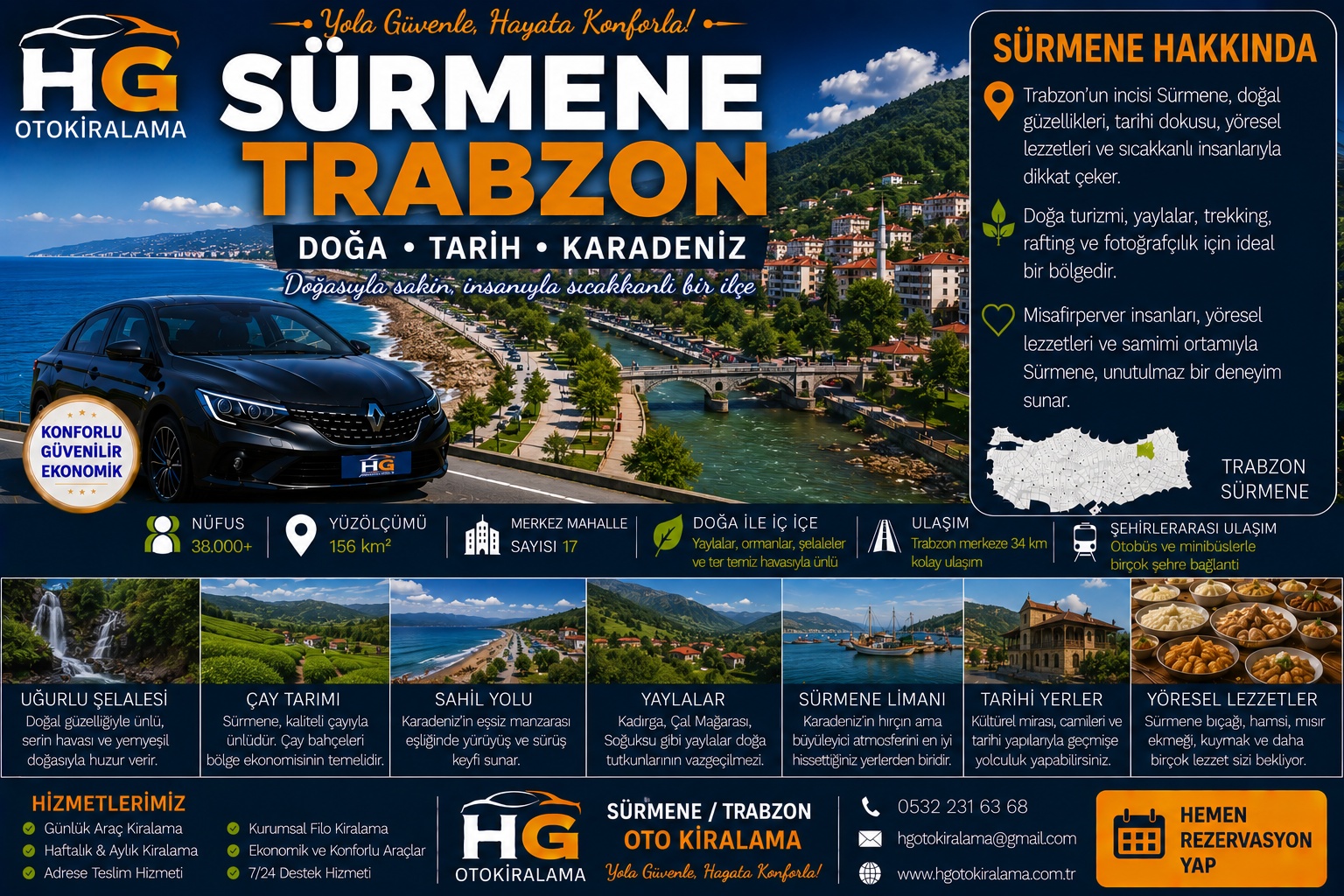 Sürmene Trabzon araç kiralama | HG Blog